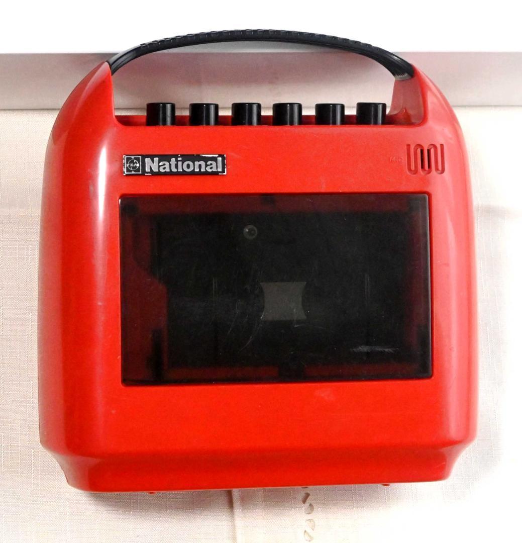 National 赤 カセットプレーヤー【レア】【ジャンク】RQ-304