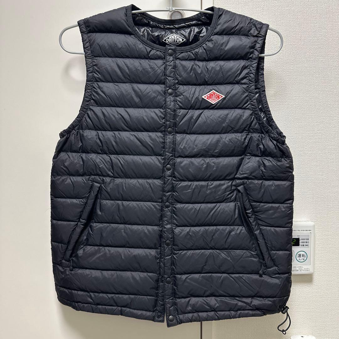 DANTON ダウンベスト ブラック 40