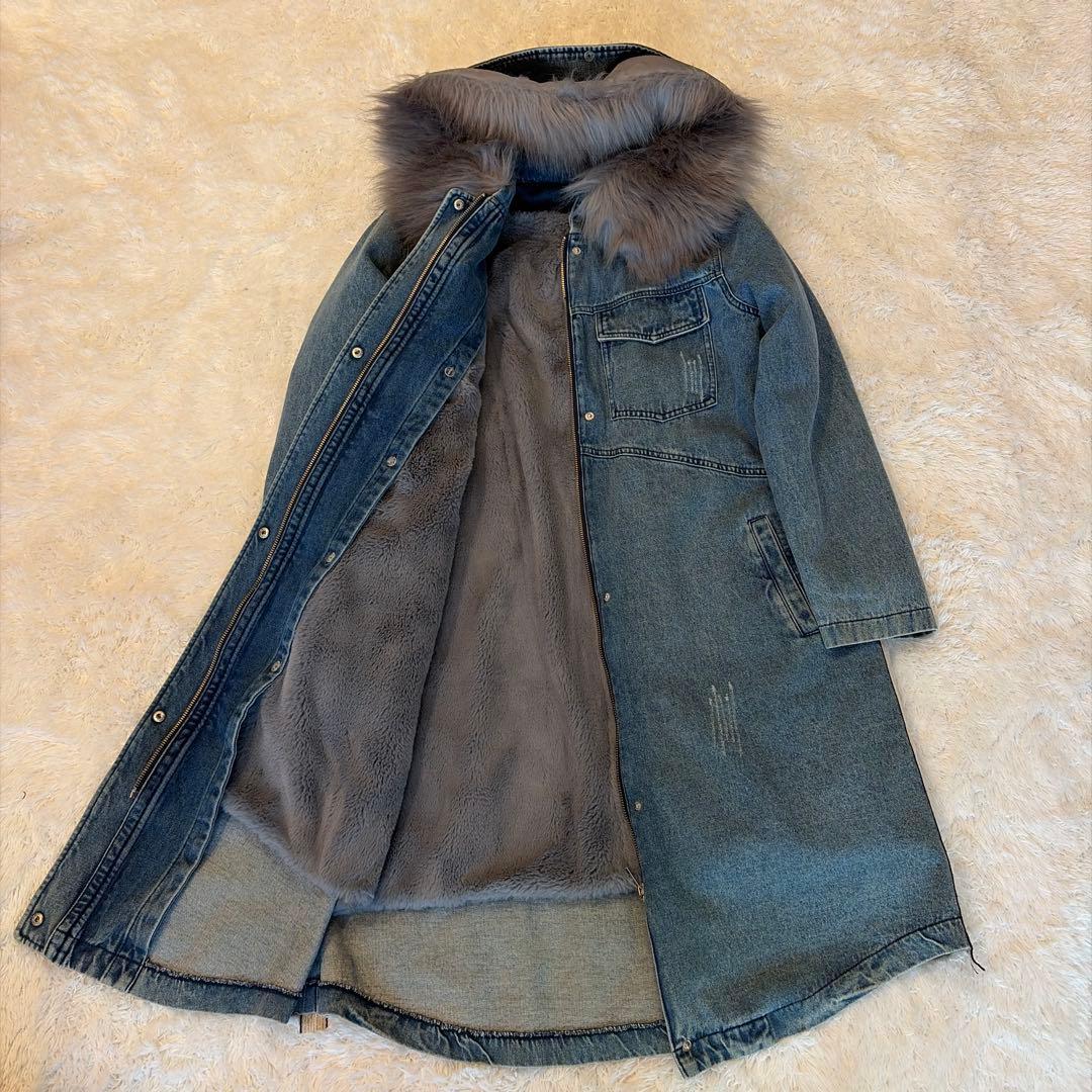 SCOT CLUB スコットクラブ　ボアライナー付きデニムコート　モッズコート