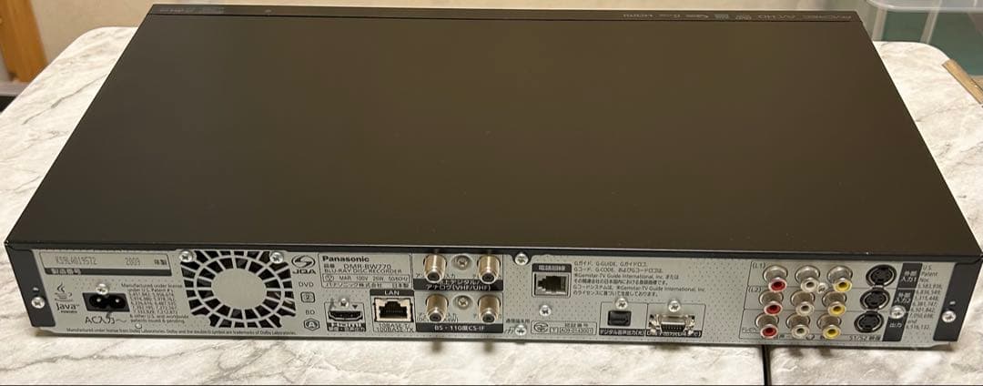 【中古】 Panasonic DIGA ブルーレイレコーダーDMR-BW770