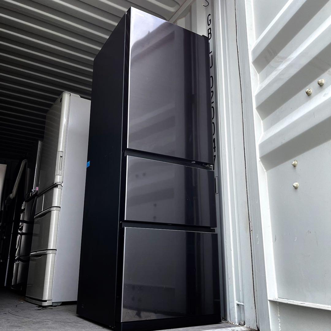 取付無料！日立自動製氷うるおいチルド搭載ブリリアントブラック3ドア冷蔵庫！洗濯機