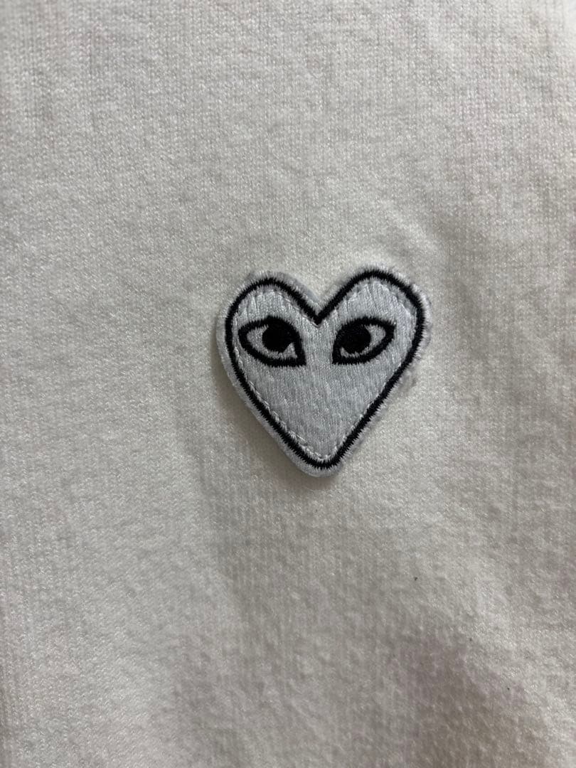 コムデギャルソン　カーディガン　白