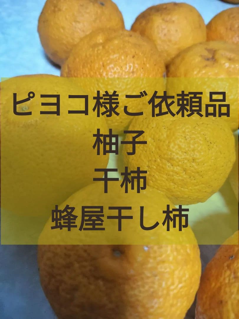 ピヨコ様ご依頼品　実生本柚子　蜂屋干し柿　干柿