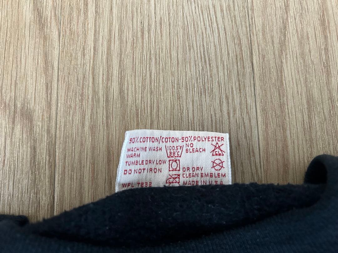 80s USA製 ラッセル スウェット ブラック　XL 赤タグ　ovy
