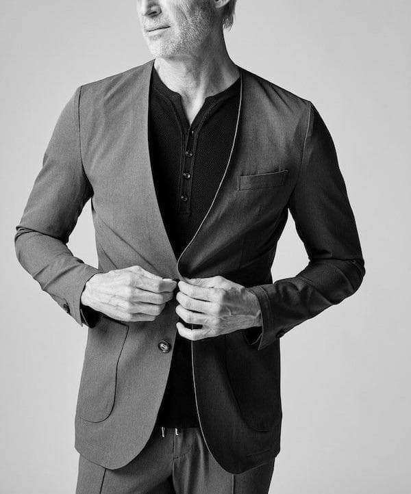 198極美品 AKM 定価8.3万 22SS ノーカラー ジャケット