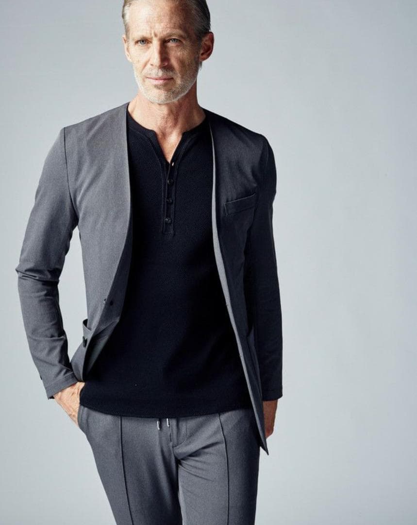 198極美品 AKM 定価8.3万 22SS ノーカラー ジャケット