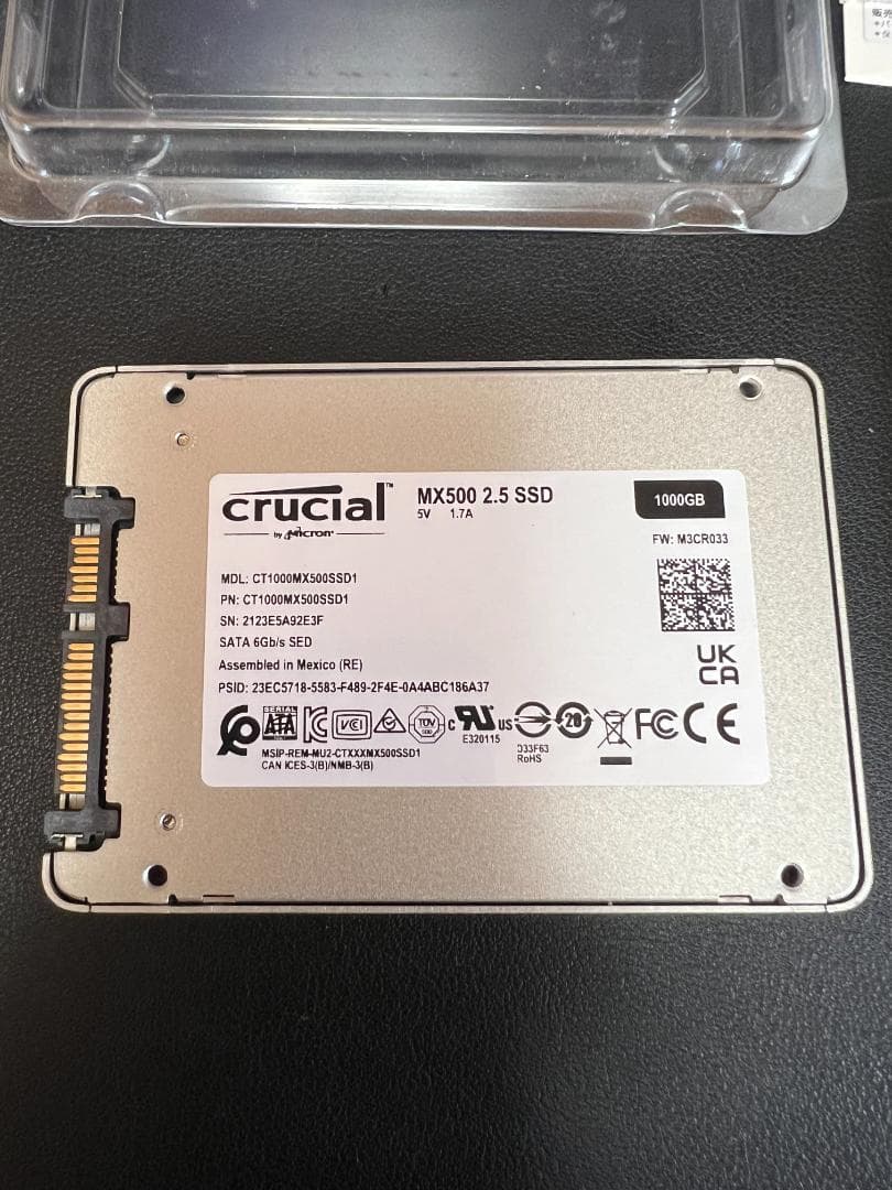 クルーシャルSSD　1000G　中古品【極上・稼働24時間・国内正規品】