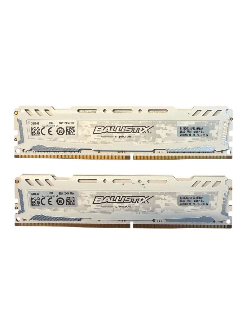 動作確認済Ballistix 16GB (2x8GB) DDR4 メモリー