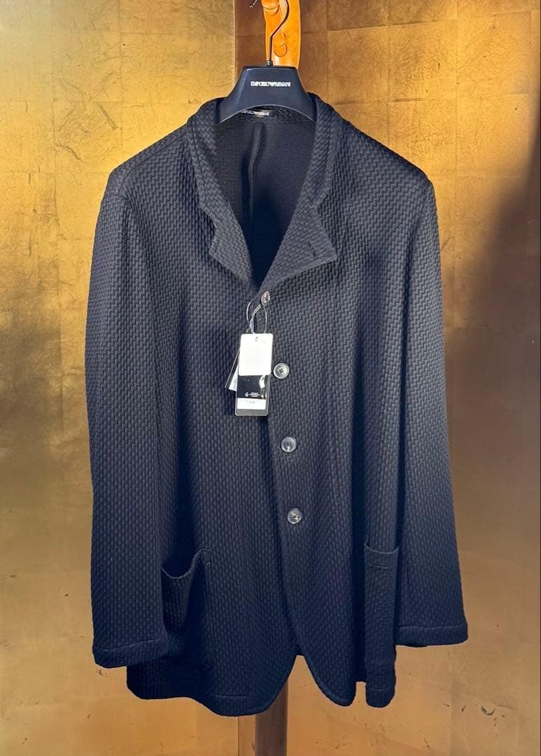【エンポリオアルマーニ】新品タグ付定価118,000円2way ジャケット黒52