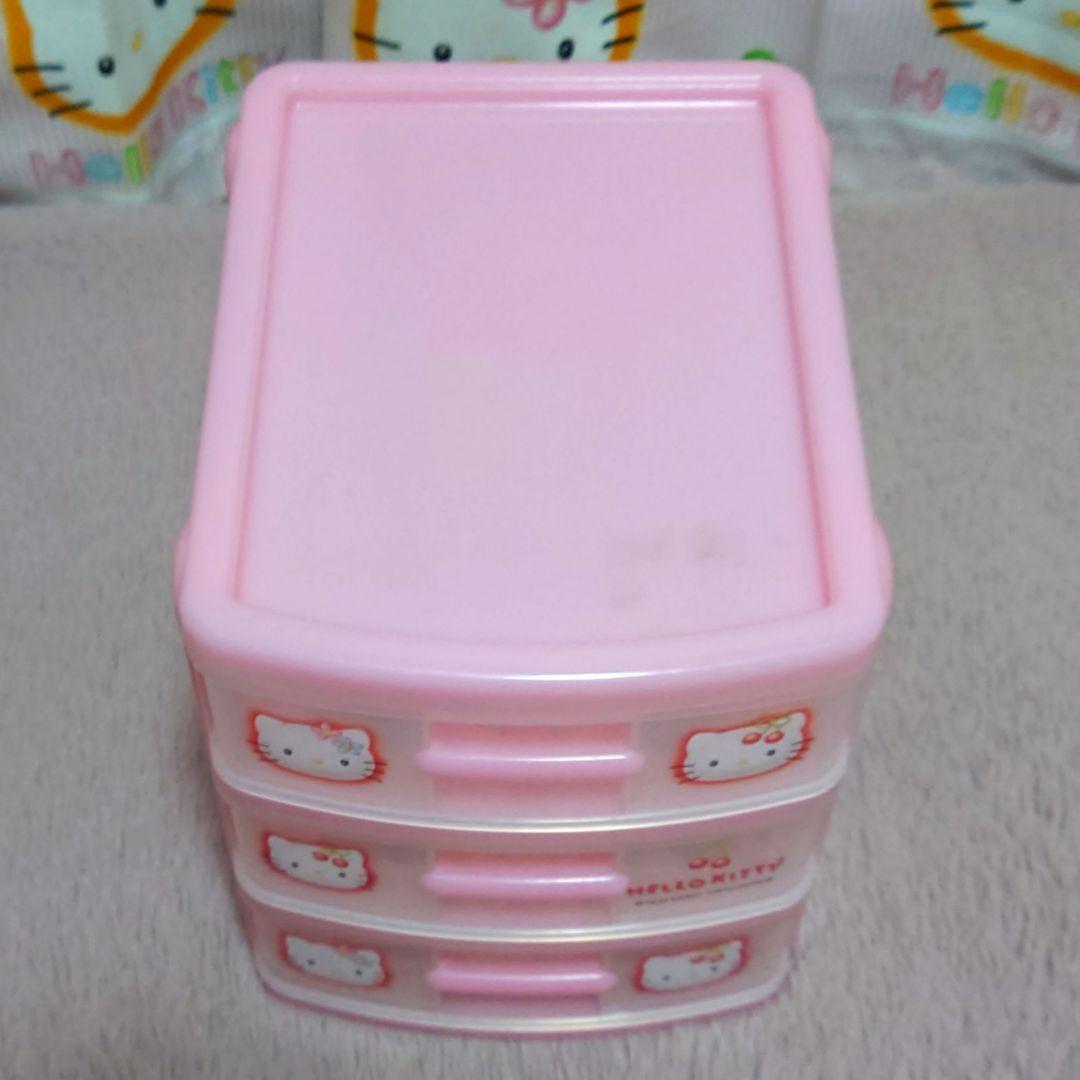 サンリオ ハローキティ カオハナ さくらんぼ 3段チェスト 当時物 1998年製