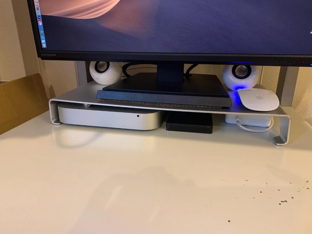 キーボード収納 モニタースタンド 幅40cm アルミ製