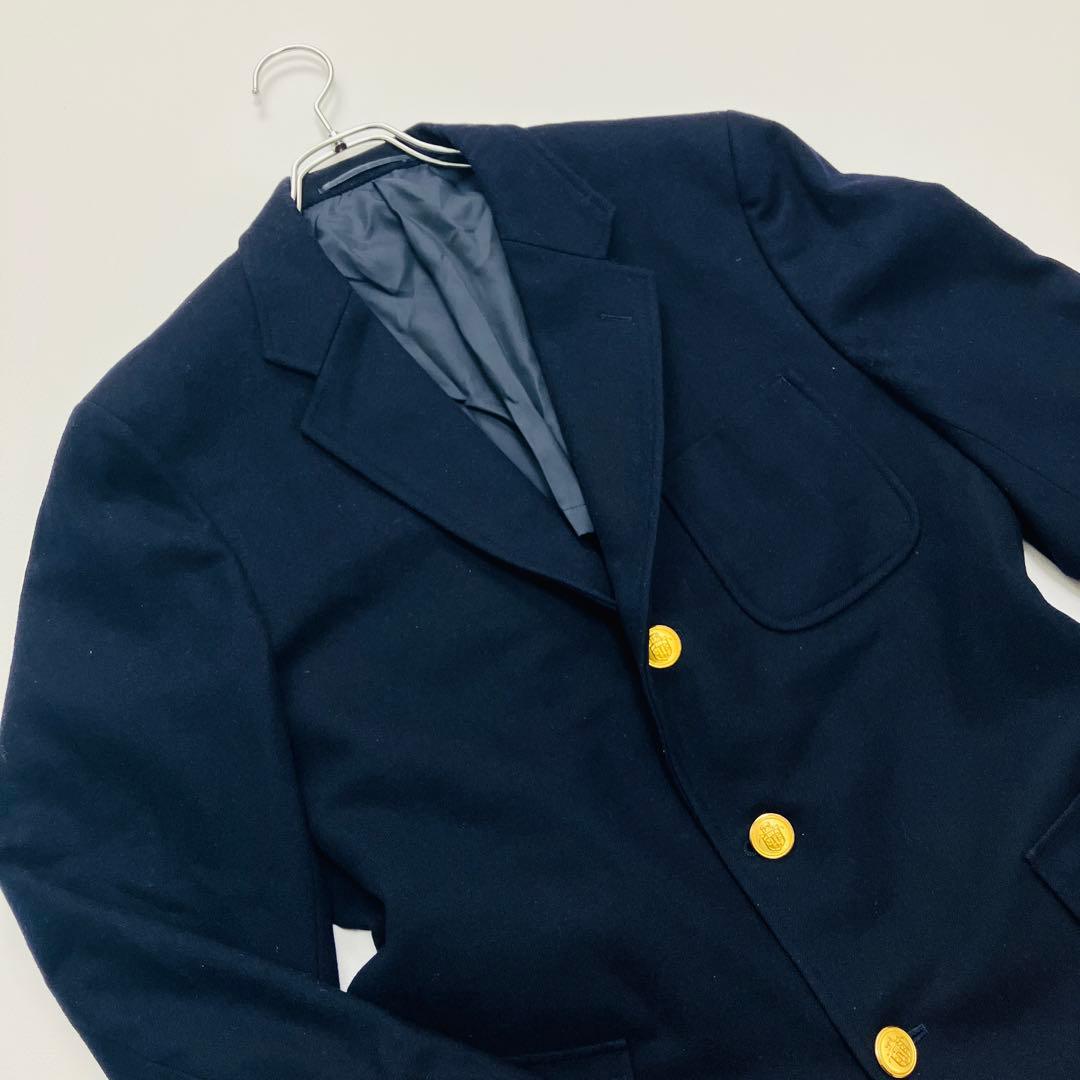 希少サイズ　金ボタン　ジェイプレス　テーラードジャケット　紺ブレ　赤パイピング