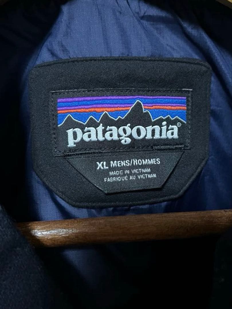 パタゴニア　ウール中綿ベスト　ネイビー　XL