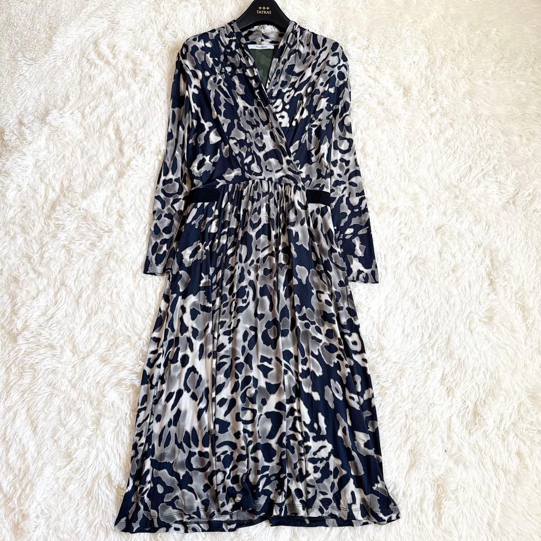 [高級✨白タグ] マックスマーラ　カシュクールワンピース　大きいサイズ42