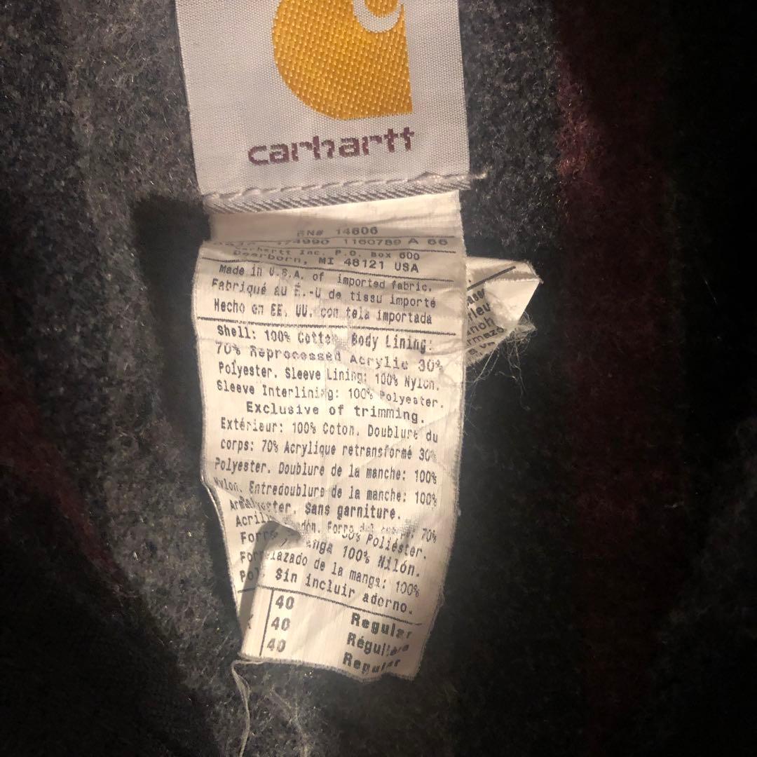80' Carhartt BLACK デトロイトジャケット　USA製　40