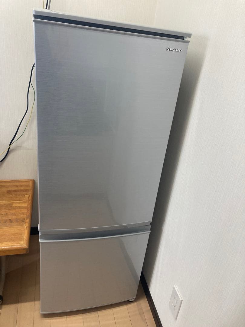SHARP 冷蔵庫 シルバー 2段棚付き