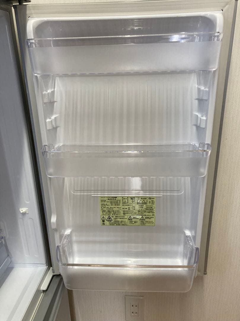 SHARP 冷蔵庫 シルバー 2段棚付き