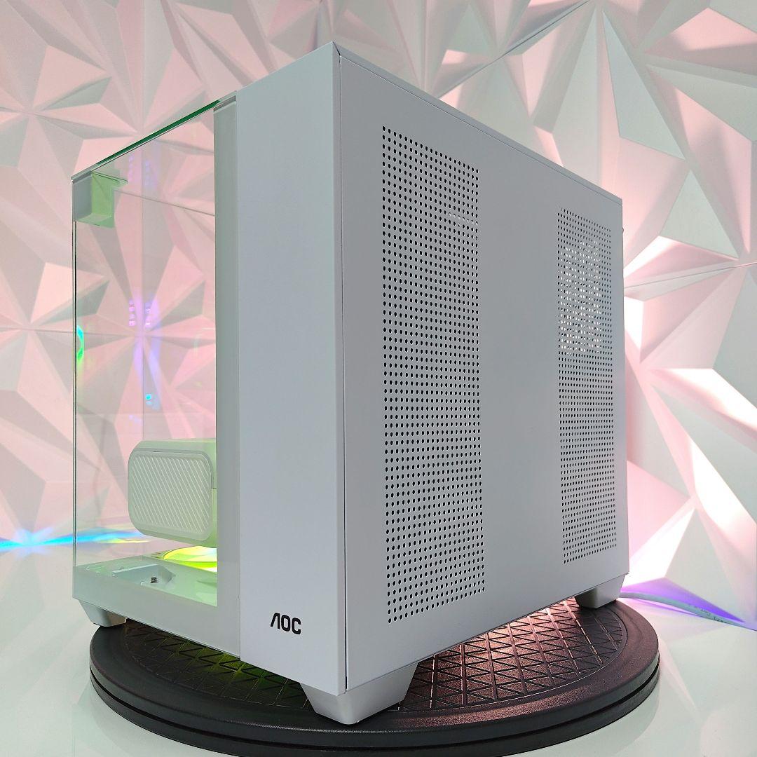 『新品』✨コンパクト3面ガラスゲーミングPC✨デスクトップ／ミニタワー／ホワイト