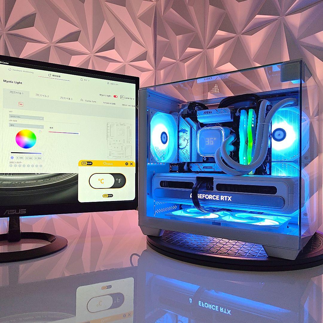 『新品』✨コンパクト3面ガラスゲーミングPC✨デスクトップ／ミニタワー／ホワイト