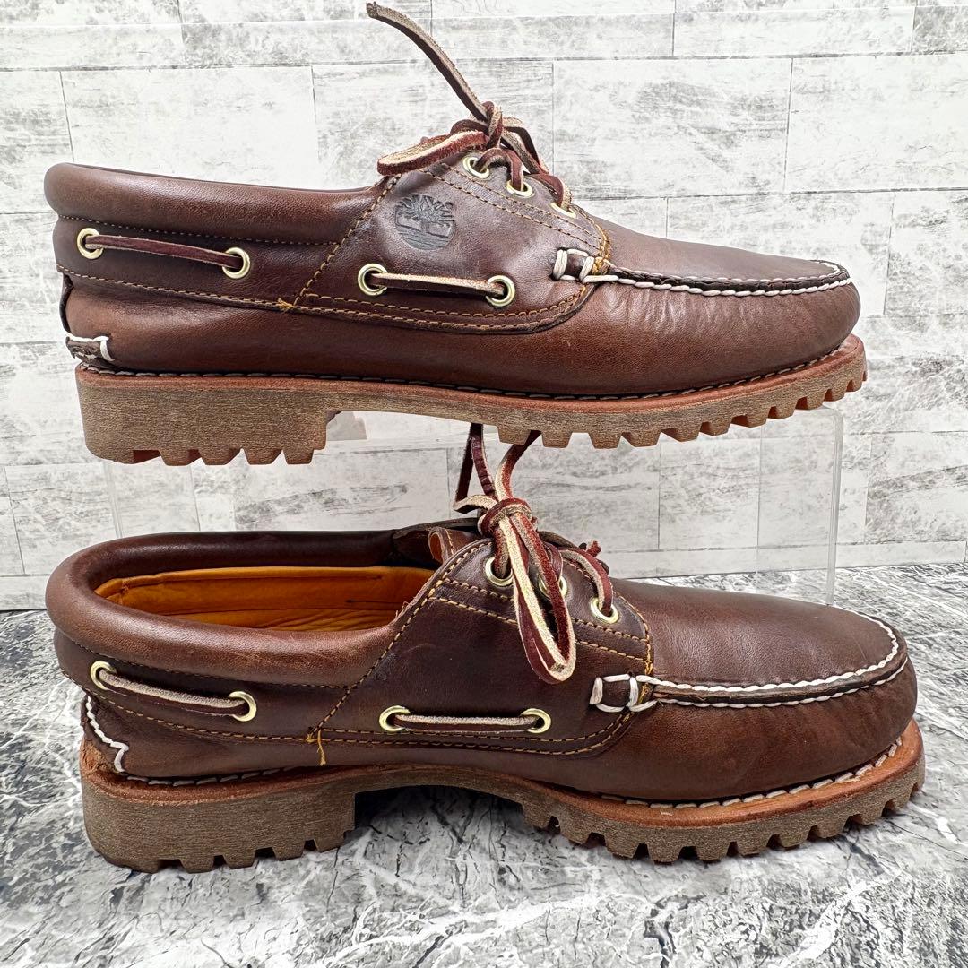 【美品】 ティンバーランド スリーアイ クラシック ラグ 27cm ブラウン