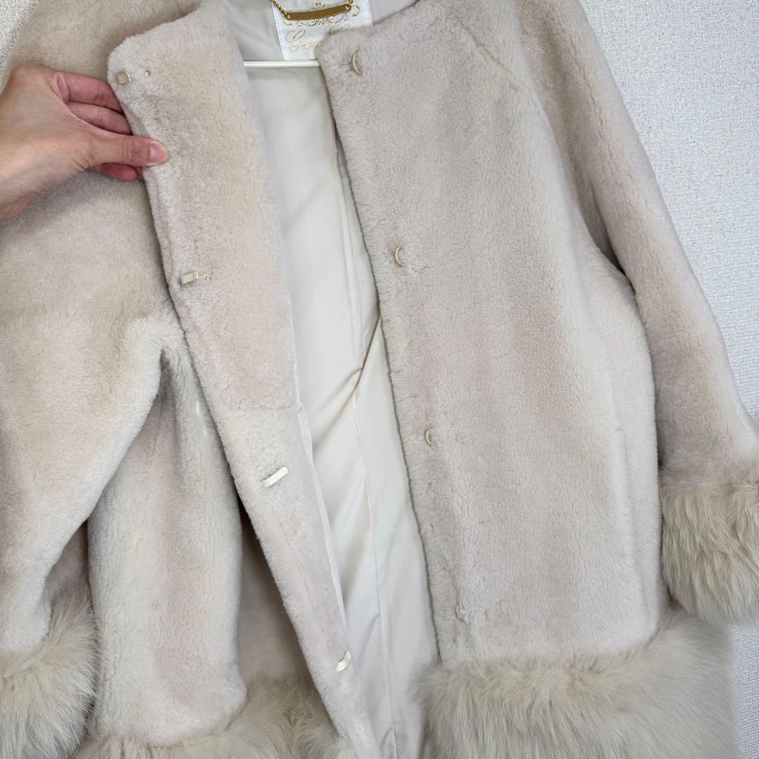 値下げOK★GRACE CONTINENTAL フォックスファー×ムートンコート