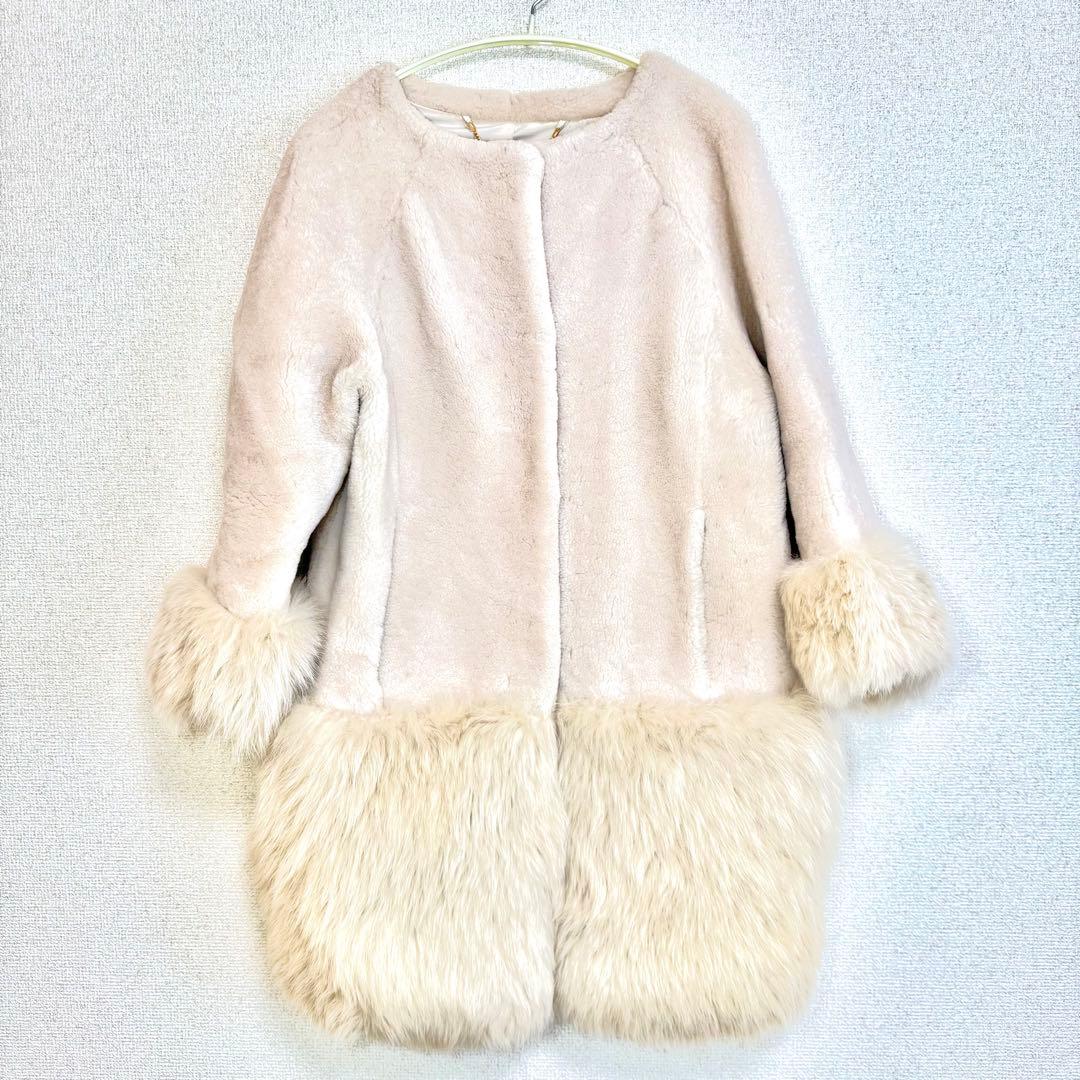 値下げOK★GRACE CONTINENTAL フォックスファー×ムートンコート