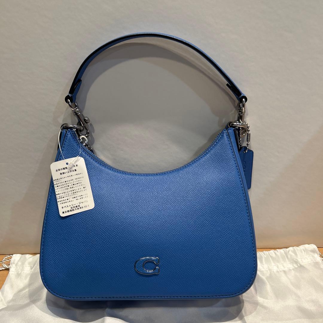 タグ付新品【COACH】ショルダーバッグ　青色