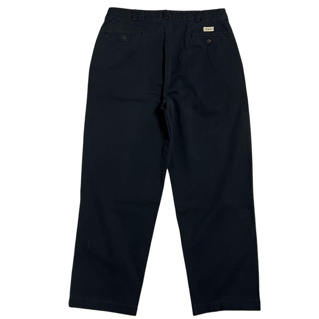 美品　90s ANDREW PANT W36 L30 ネイビー　ポロチノ