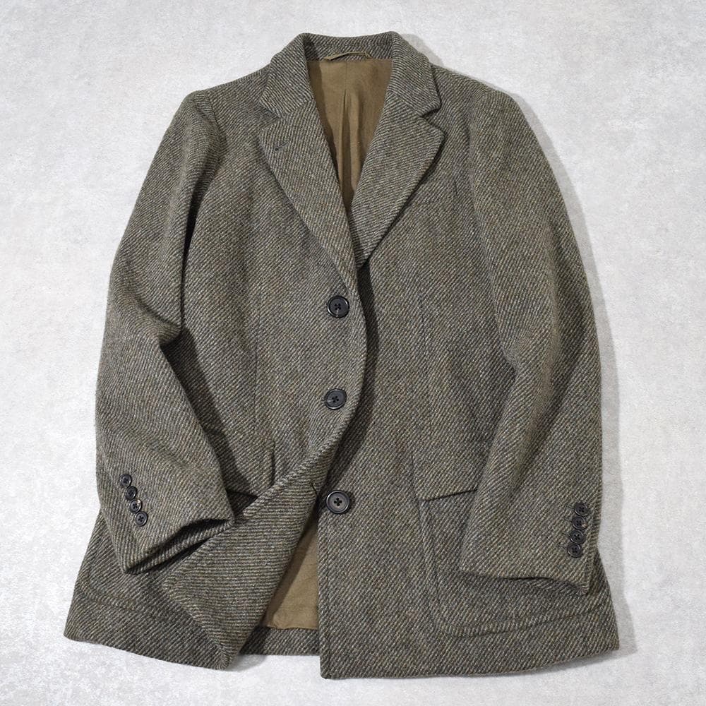 MARGARET HOWELL ウール ツイードジャケット 3B ボックス型