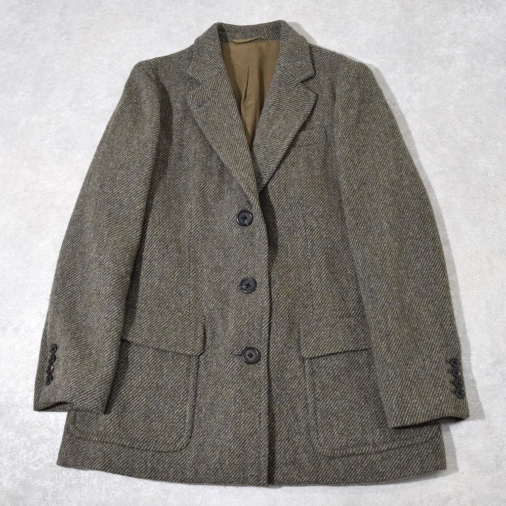 MARGARET HOWELL ウール ツイードジャケット 3B ボックス型