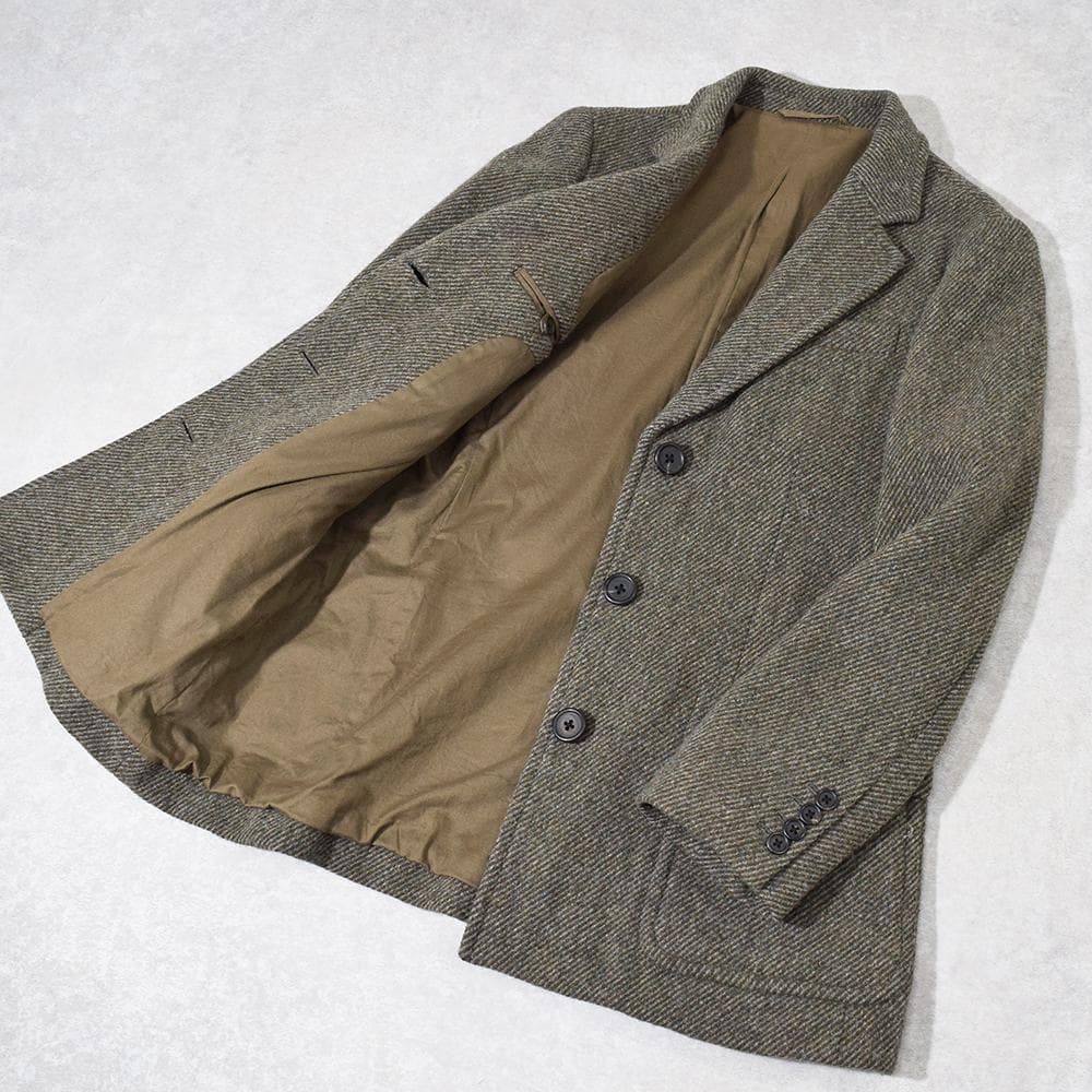 MARGARET HOWELL ウール ツイードジャケット 3B ボックス型