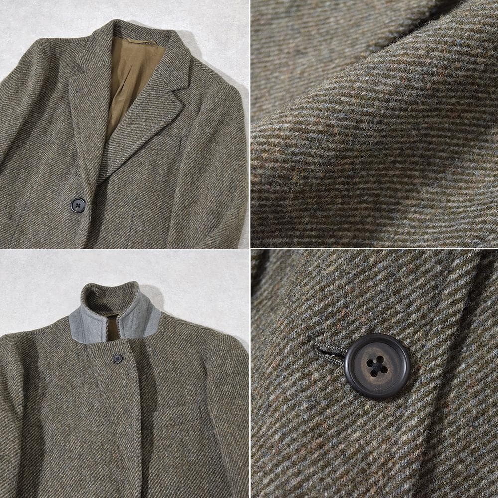 MARGARET HOWELL ウール ツイードジャケット 3B ボックス型