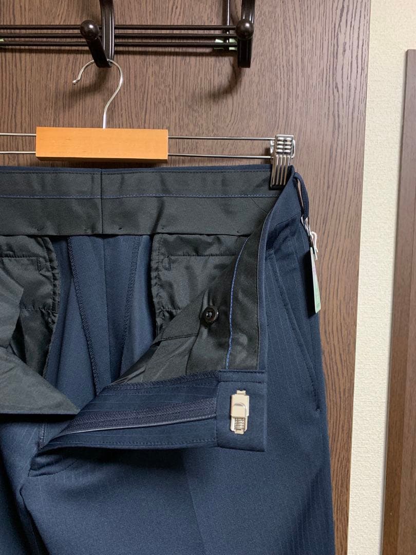 A5新品未使用！快適ストレッチ2パンツスーツ！定番ネイビー！ウォッシャブル！