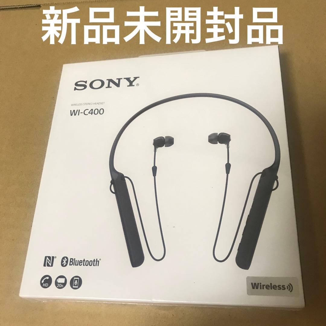 ソニー ワイヤレスイヤホン ブラック WI-C400 B