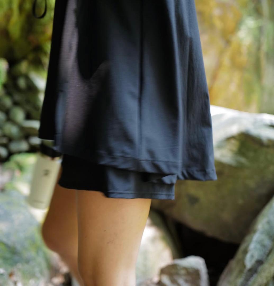 machattスイムウェア水着フレアタンクスタイル黒インナーパンツ付き