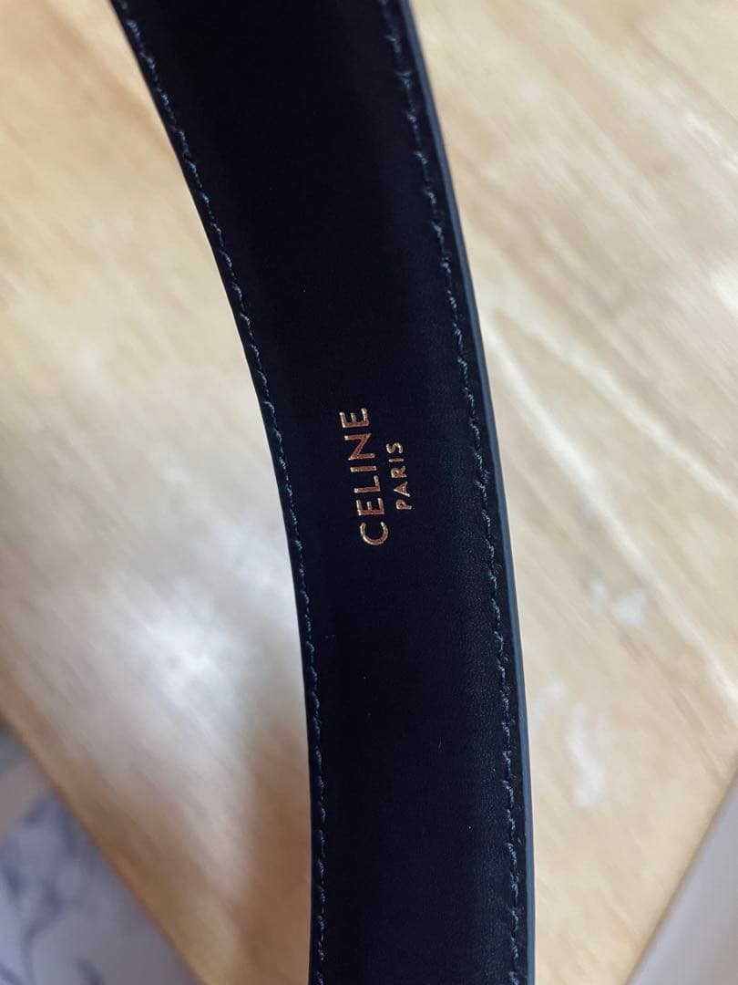 最新作！美品♡°CELINE＊ミディアム25MMヴィヴィエンヌベルト ブラック