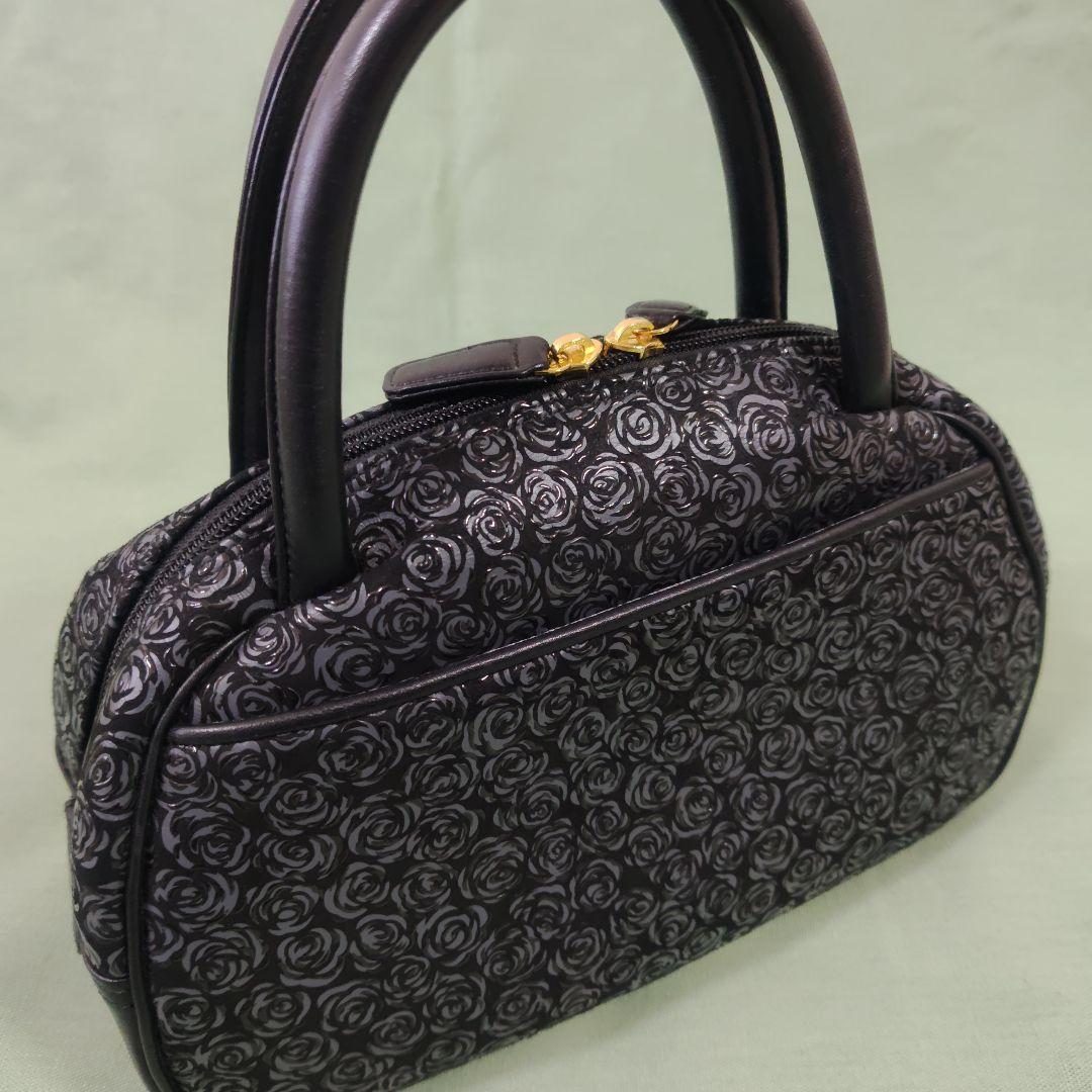 印傳屋黒薔薇のミニバッグ