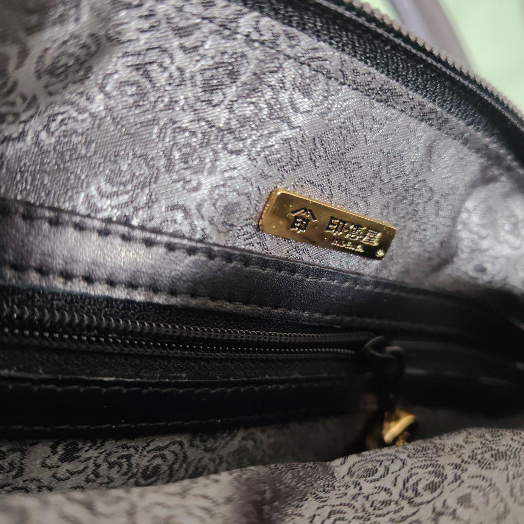 印傳屋黒薔薇のミニバッグ