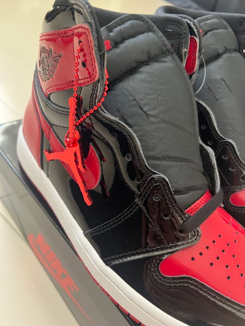 シューズ(男性用) Nike Air Jordan 1 High OG \"Patent Bred\"