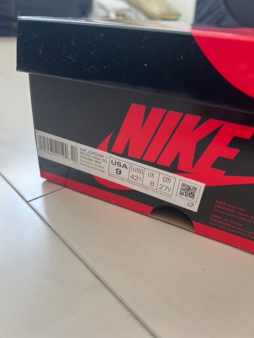 シューズ(男性用) Nike Air Jordan 1 High OG \"Patent Bred\"