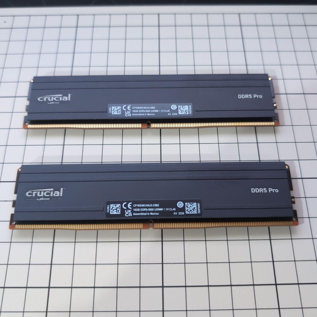 メモリー Crucial DDR5-5600 16GBx2 (32GB)