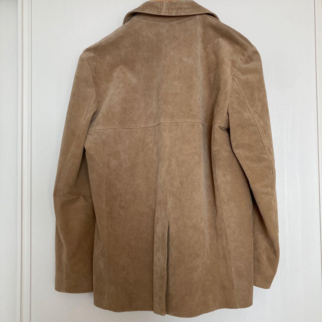 新品未使用　ZARA スエードレザー100%ブレザー　Sサイズ