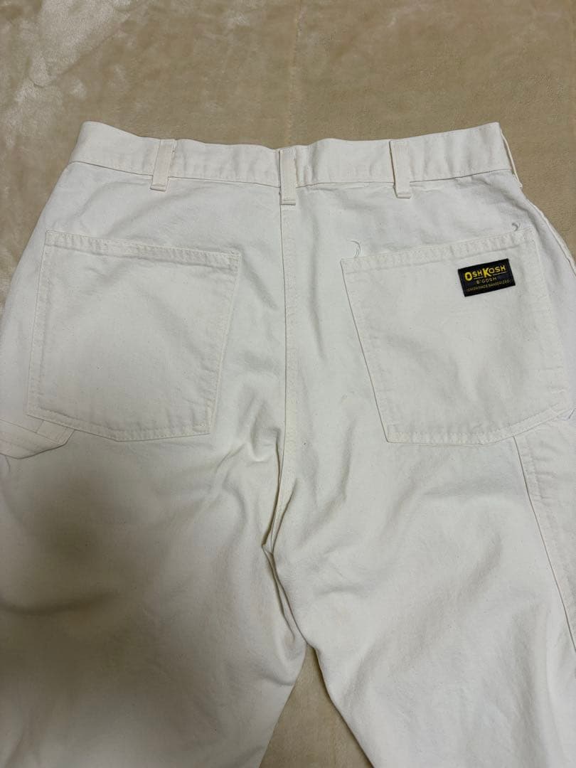 OshKosh ホワイト　ペインターパンツ　usa製 70s 80s ビンテージ