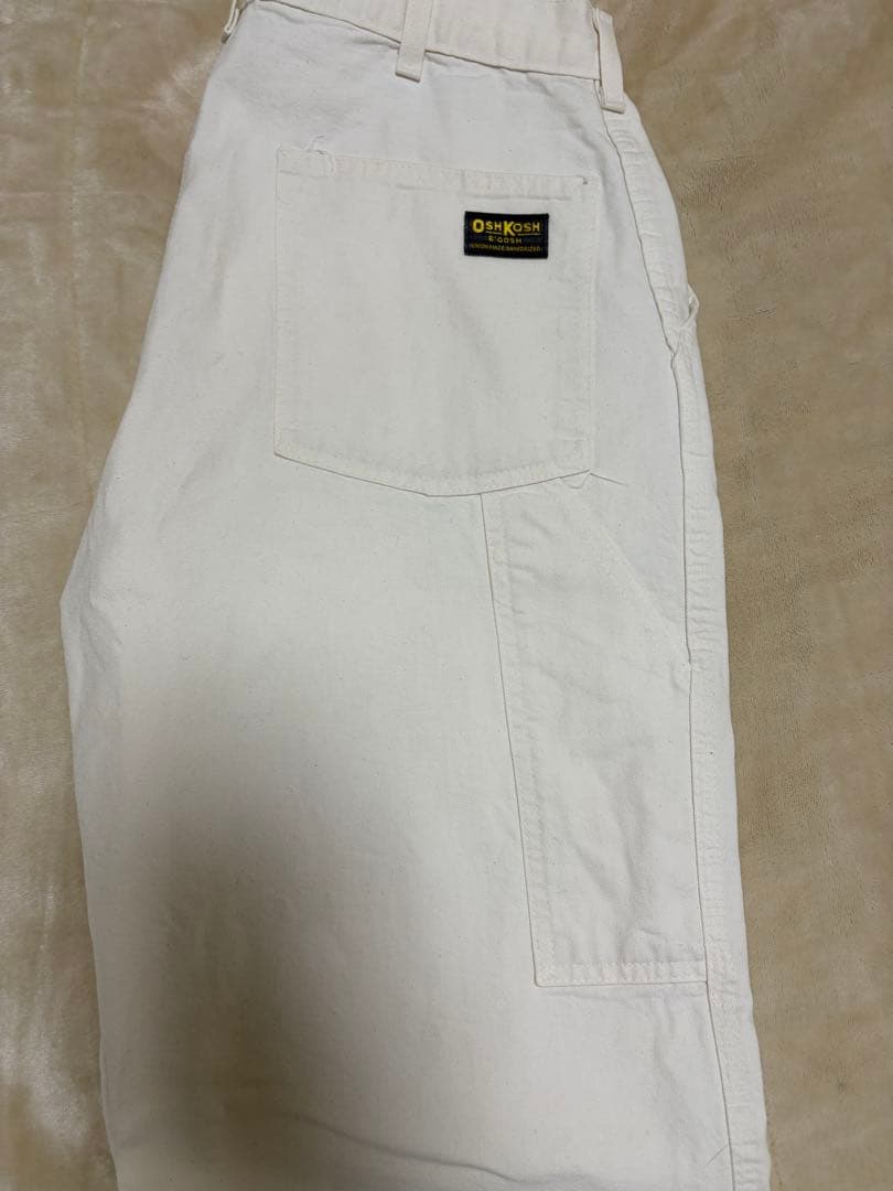 OshKosh ホワイト　ペインターパンツ　usa製 70s 80s ビンテージ