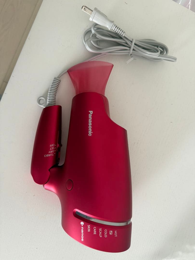 Panasonic ハンドヘルド ヘアドライヤー レッド