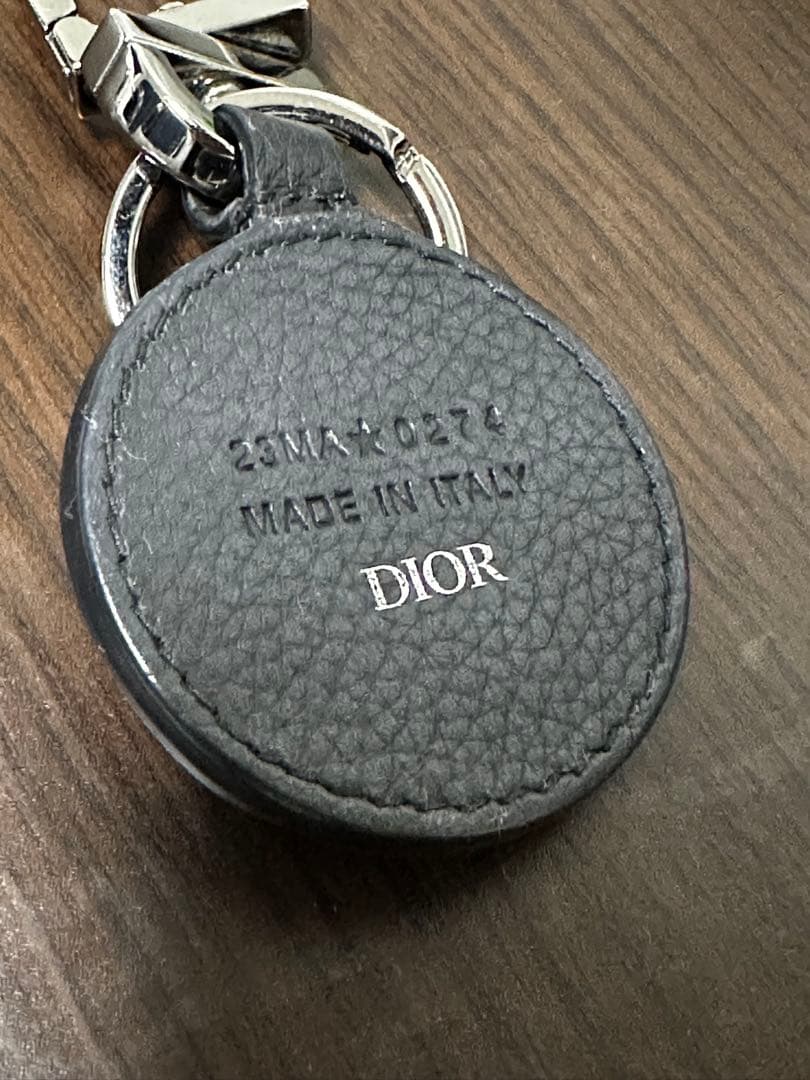 ディオール D-Touch キーホルダー　カーフスキン　キーリング
