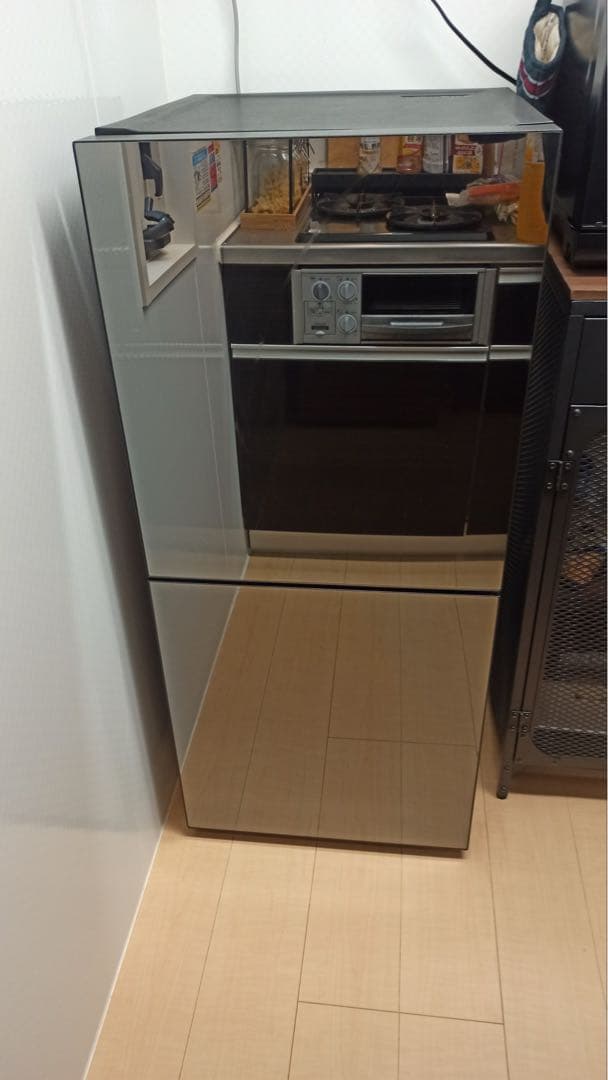 TWNBIRD 2ドア冷蔵庫 HR-GJ12 ブラック 2022年製