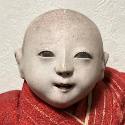 有職御人形司　初代伊藤久重の江戸のものと思われる抱き人形 難有り