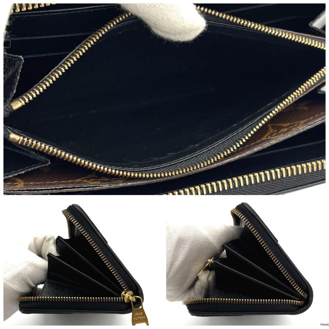 【超美品】ルイヴィトン ジッピーウォレット レティーロ モノグラム 黒 長財布