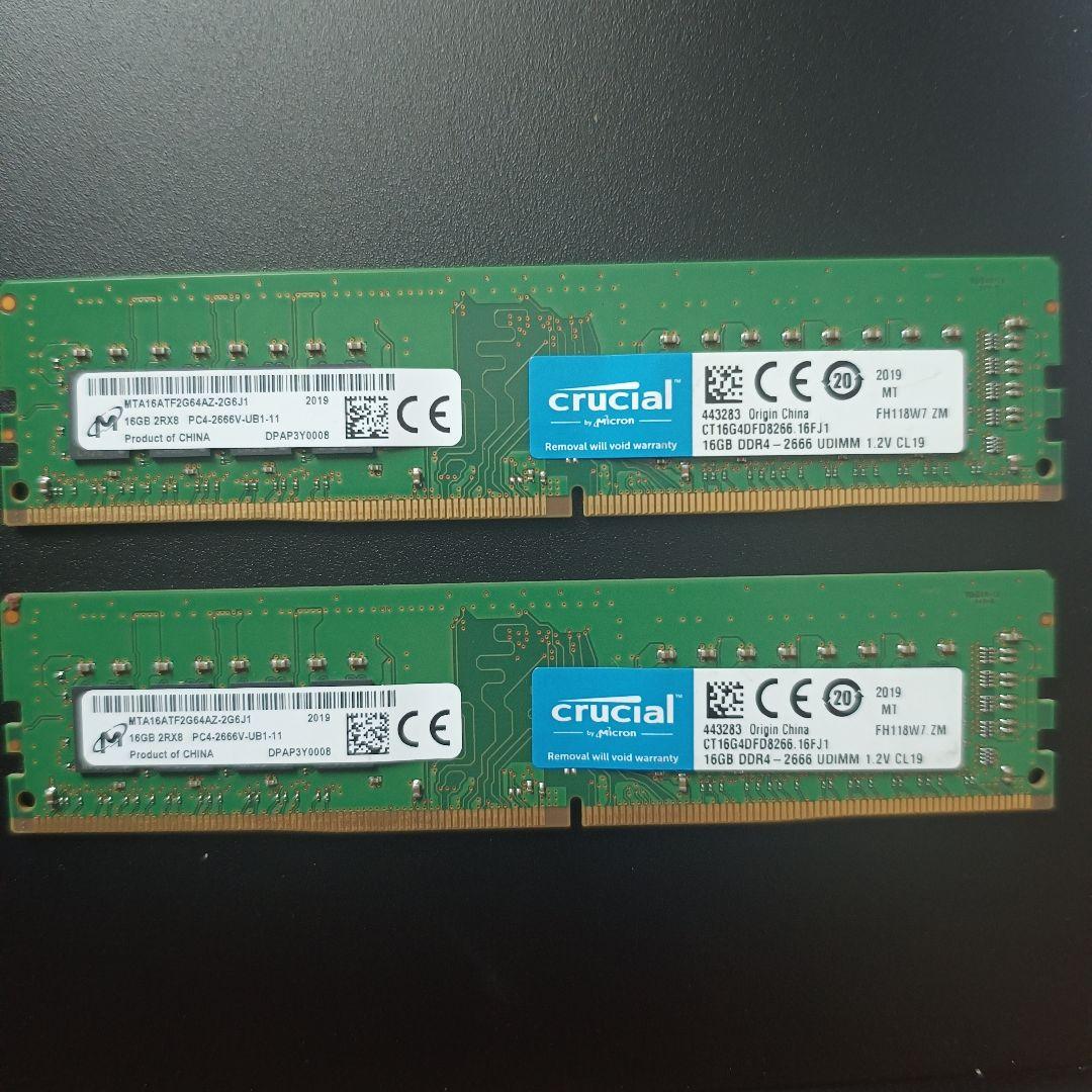 Crucial　32GB　DDR4　2666MHz
